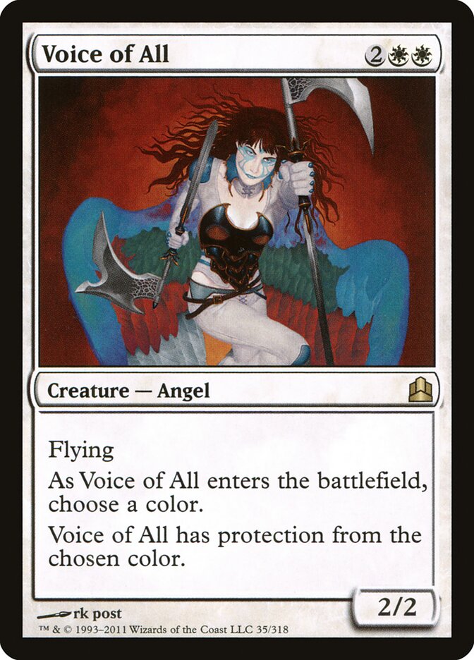 Voice of All card front