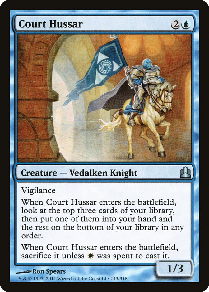 Court Hussar card front