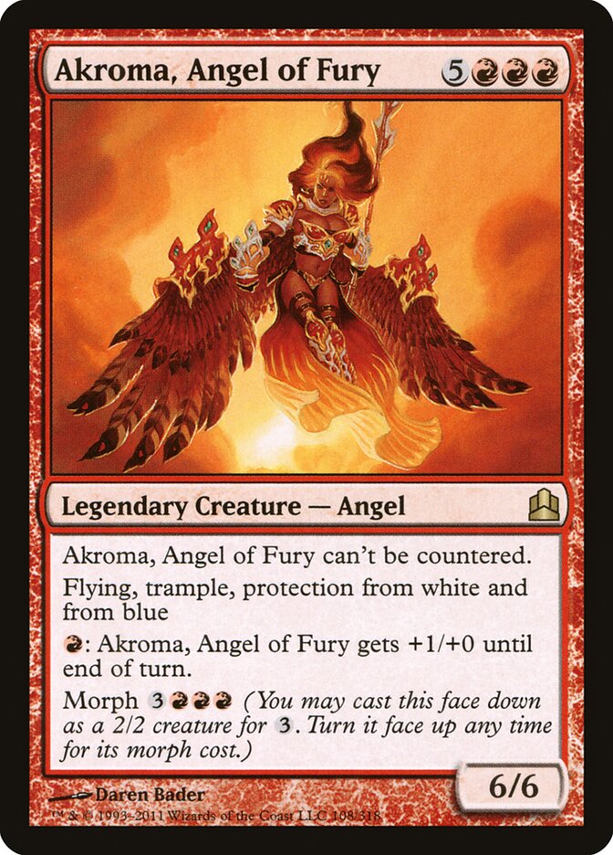 Akroma, Angel of Fury card front