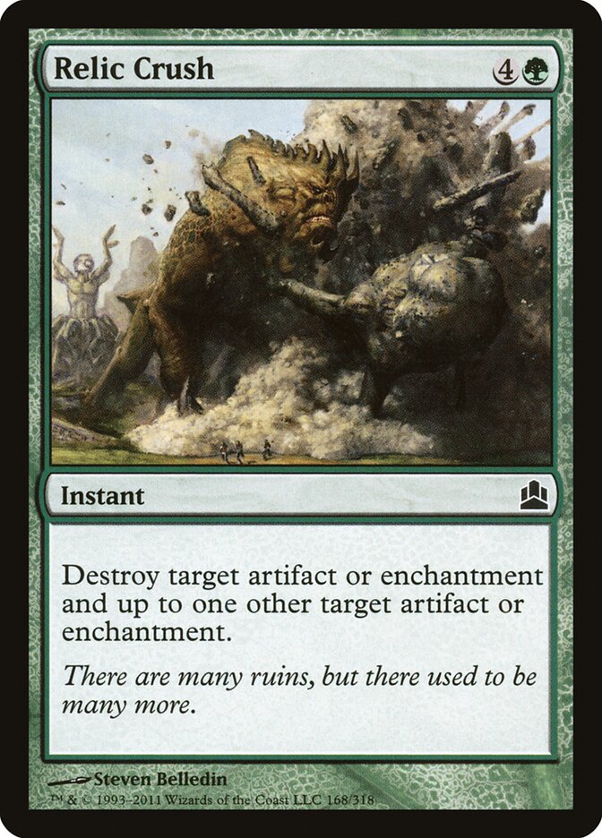 Relic Crush card front