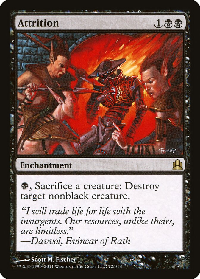 Attrition card front