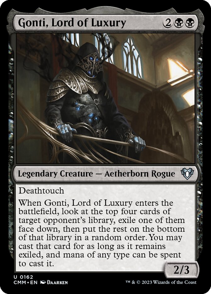 Gonti, Lord of Luxury card front