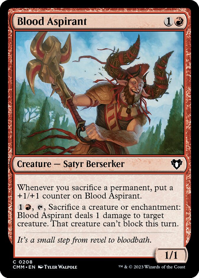 Blood Aspirant card front