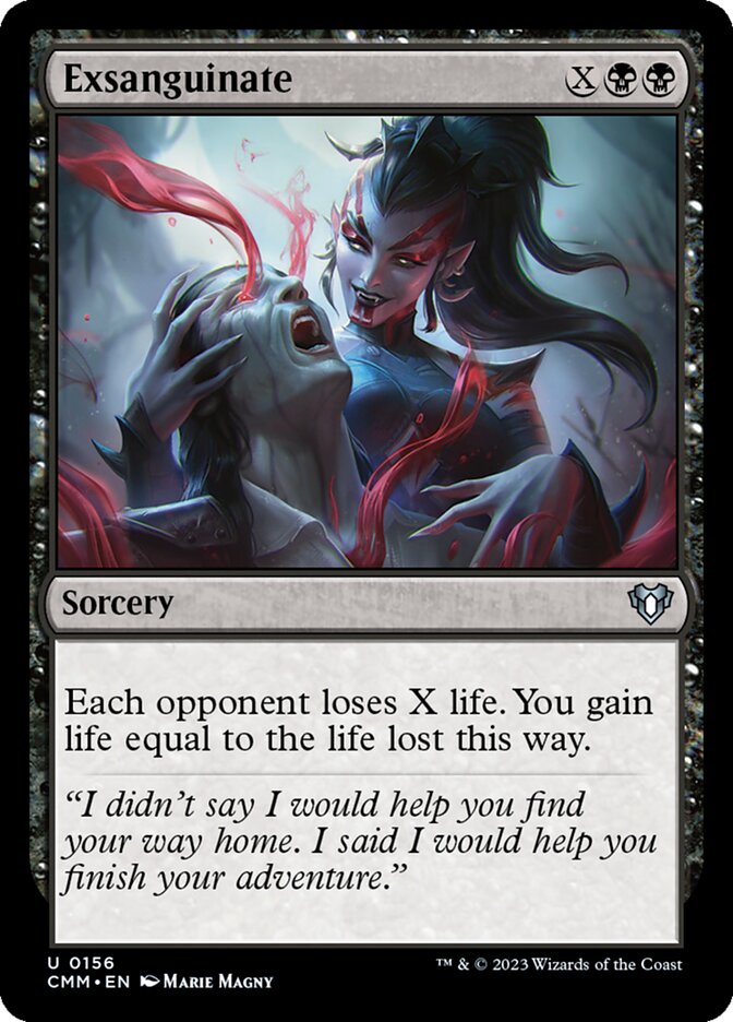 Exsanguinate card front