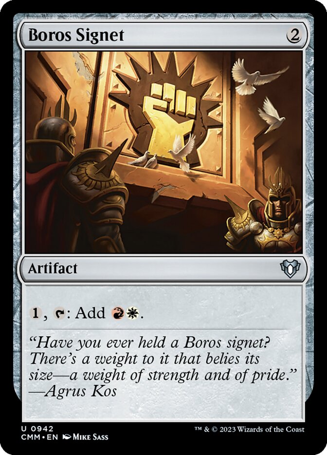 Boros Signet card front