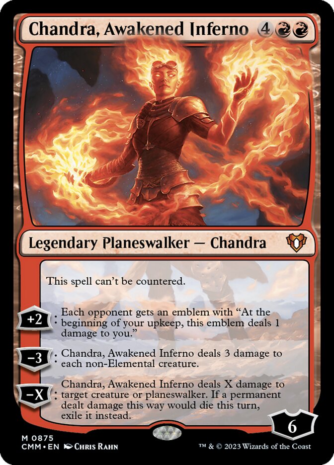 Chandra, Awakened Inferno card front