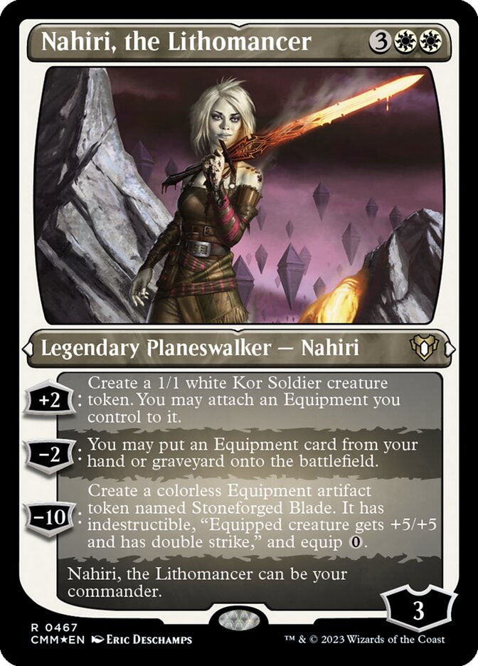 Nahiri, the Lithomancer card front