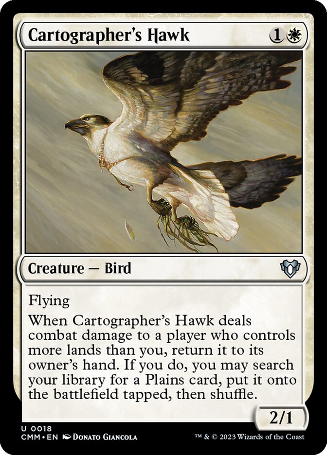 Cartographer's Hawk card front
