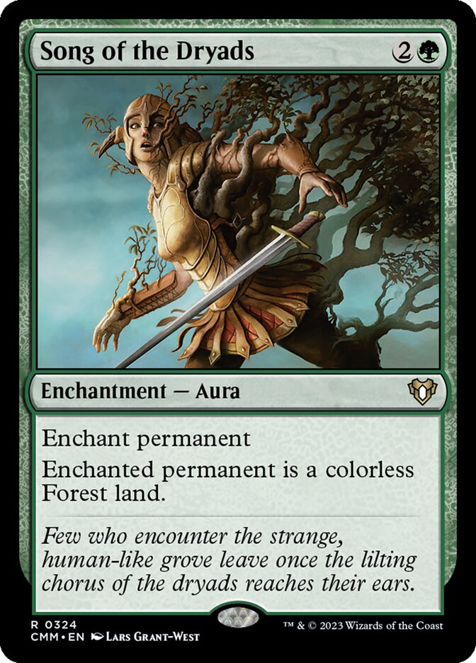 Song of the Dryads card front