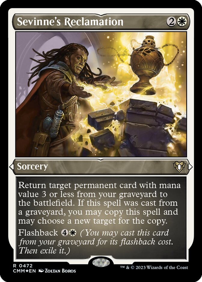 Sevinne's Reclamation card front