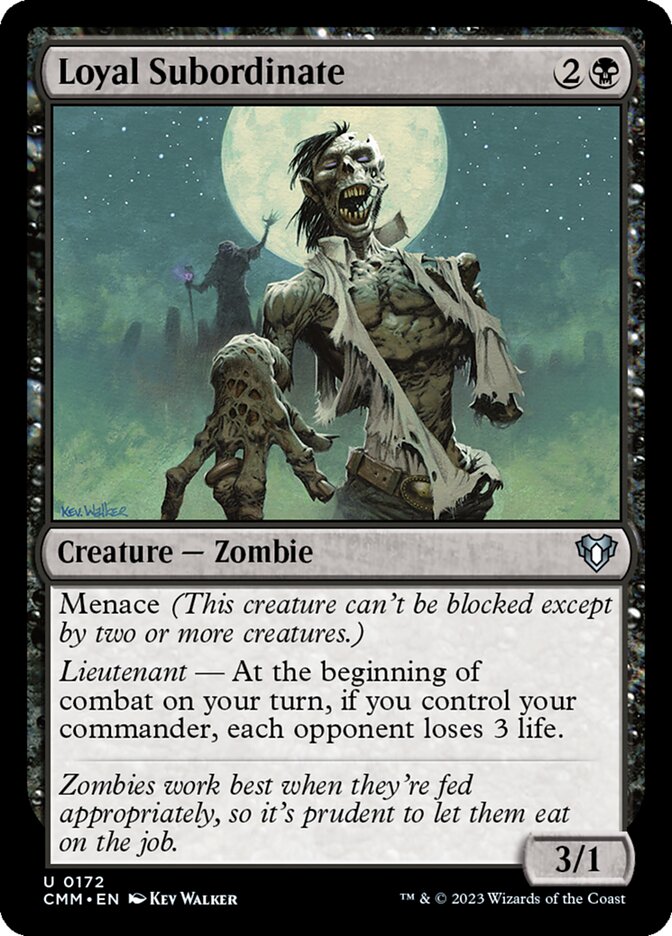 Loyal Subordinate card front