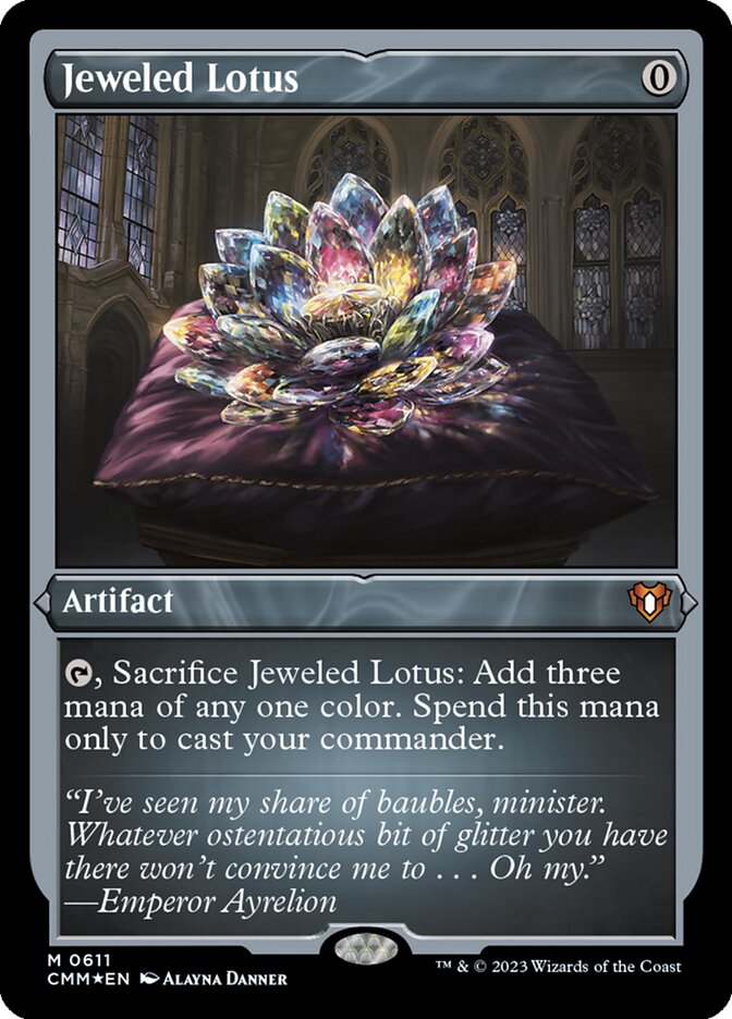 Jeweled Lotus card front