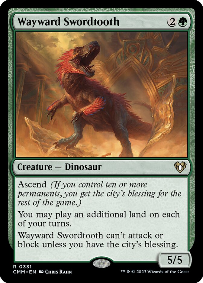 Wayward Swordtooth card front