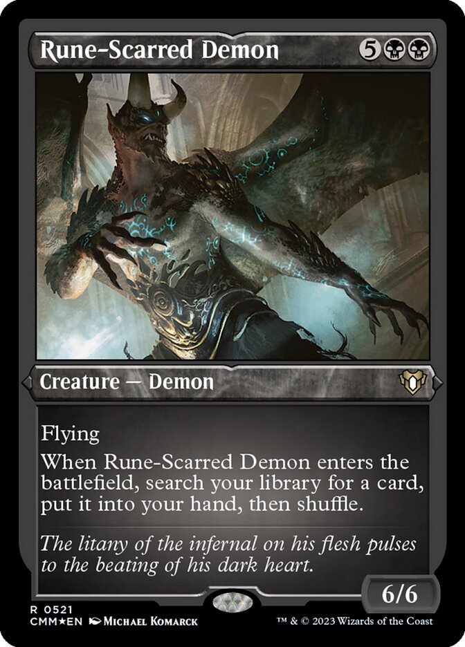 Rune-Scarred Demon card front