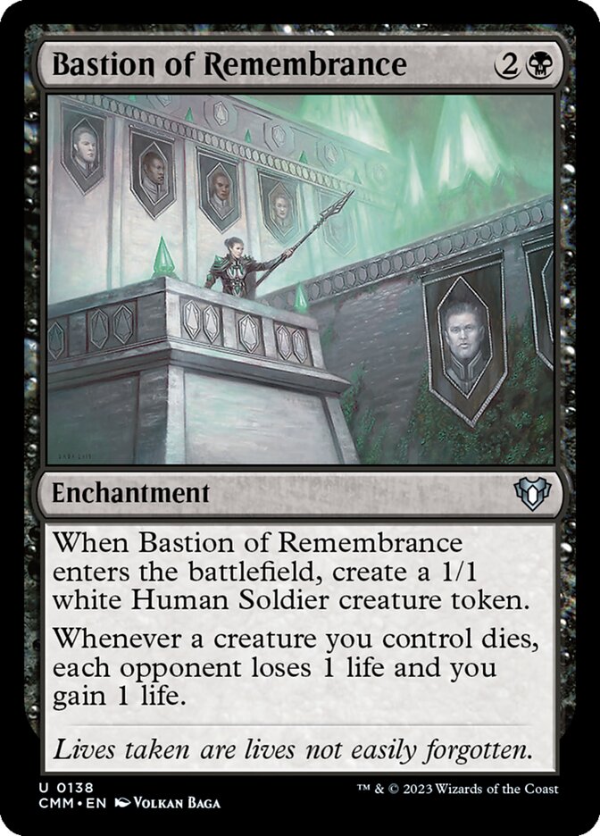 Bastion of Remembrance card front