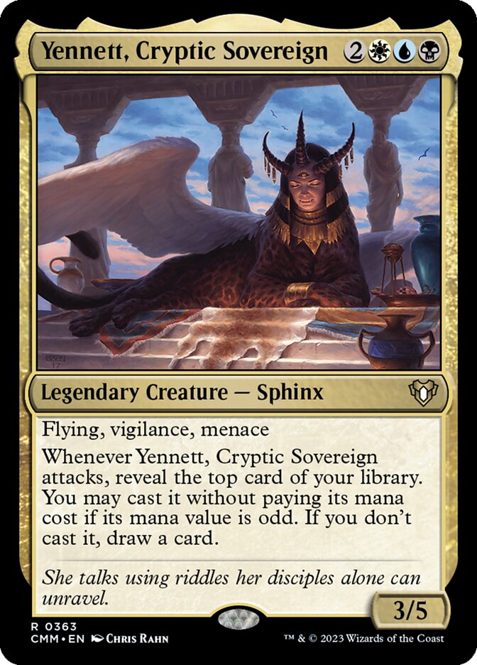Yennett, Cryptic Sovereign card front