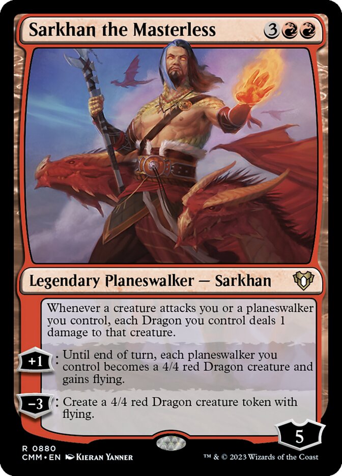 Sarkhan the Masterless card front