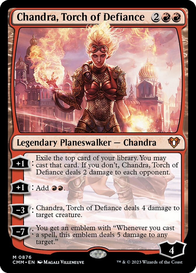 Chandra, Torch of Defiance card front