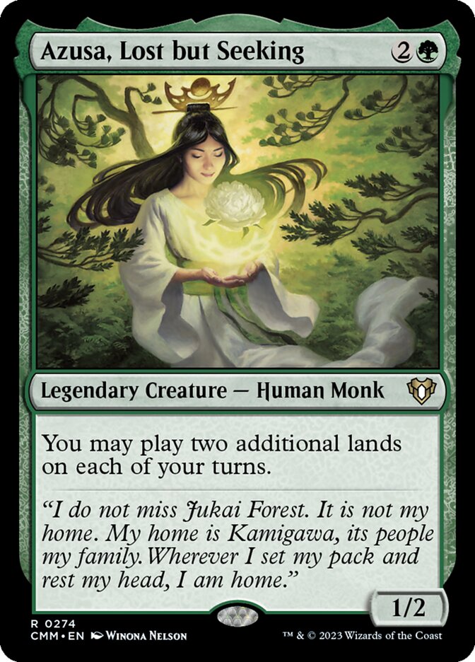 Azusa, Lost but Seeking card front