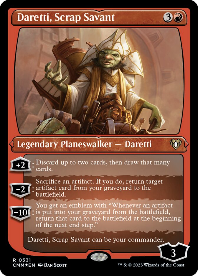 Daretti, Scrap Savant card front