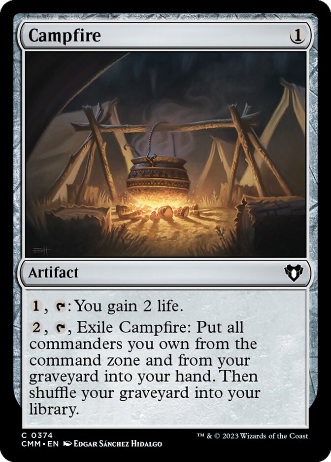 Campfire card front