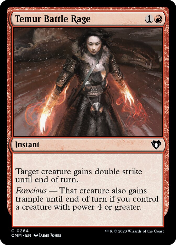 Temur Battle Rage card front