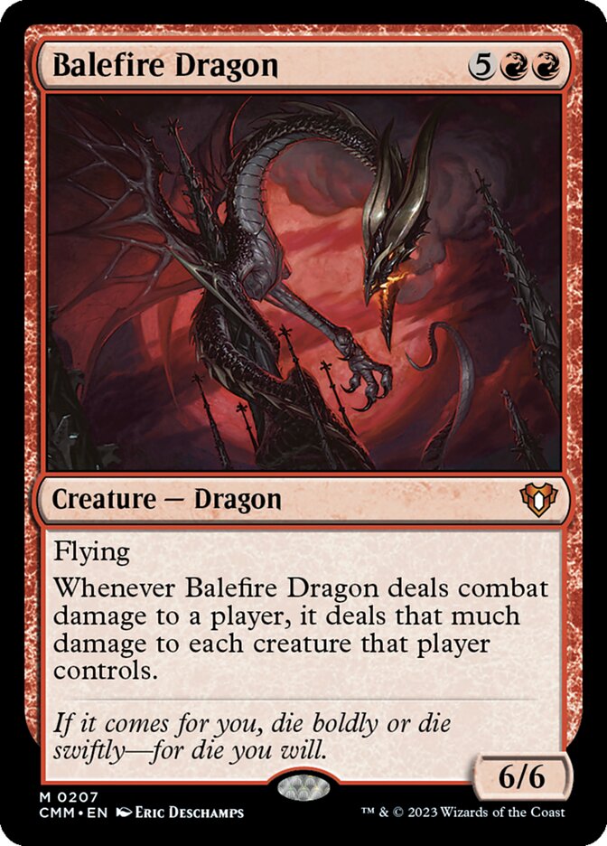 Balefire Dragon card front