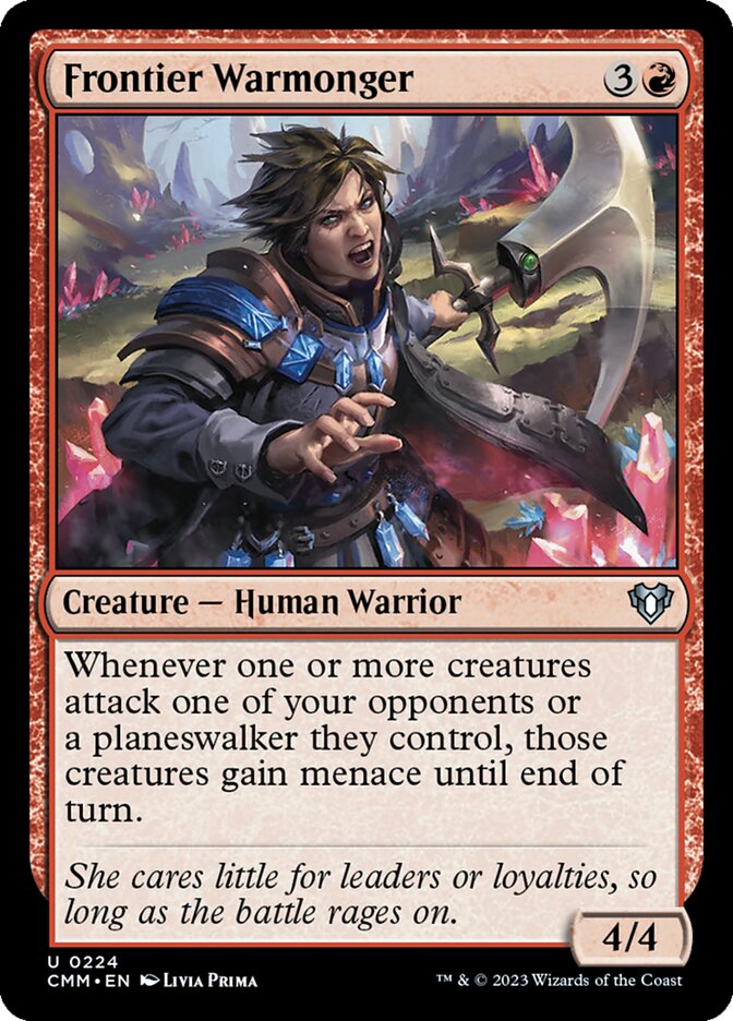 Frontier Warmonger card front
