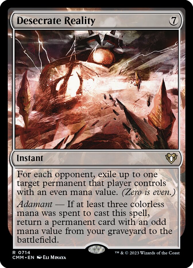 Desecrate Reality card front