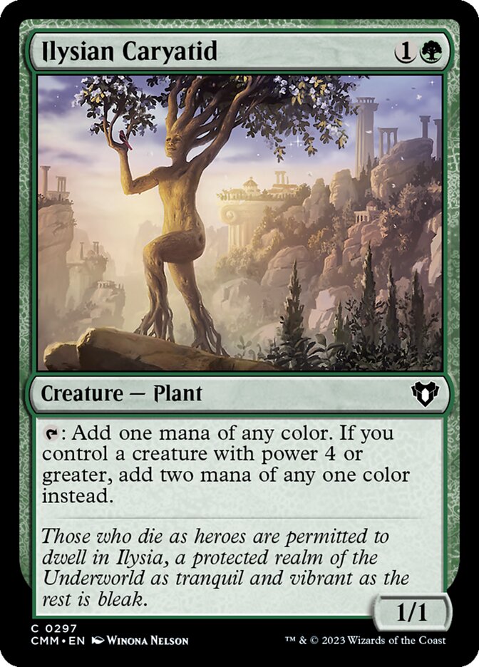Ilysian Caryatid card front