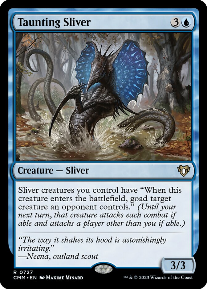 Taunting Sliver card front