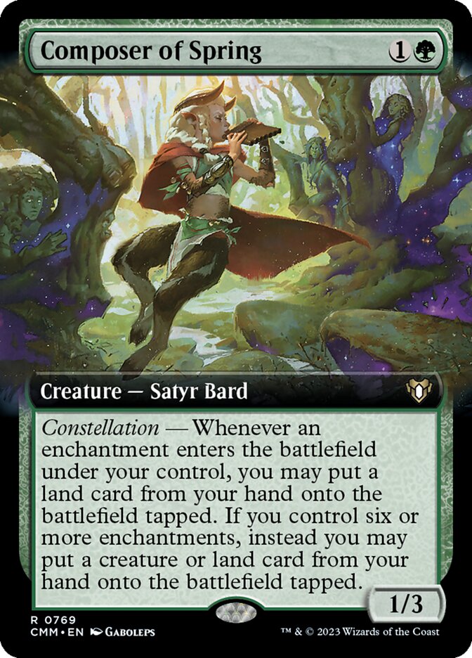 Composer of Spring card front
