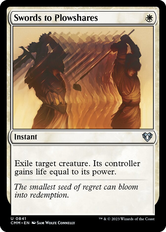Swords to Plowshares card front