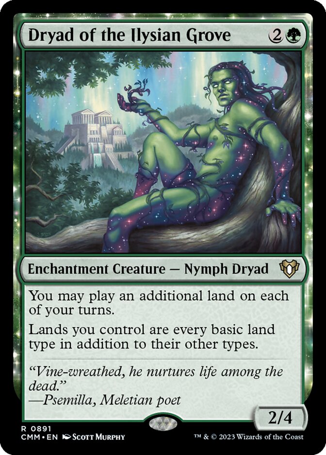 Dryad of the Ilysian Grove card front