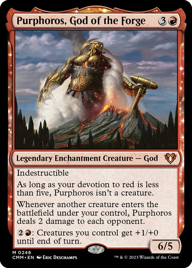 Purphoros, God of the Forge card front