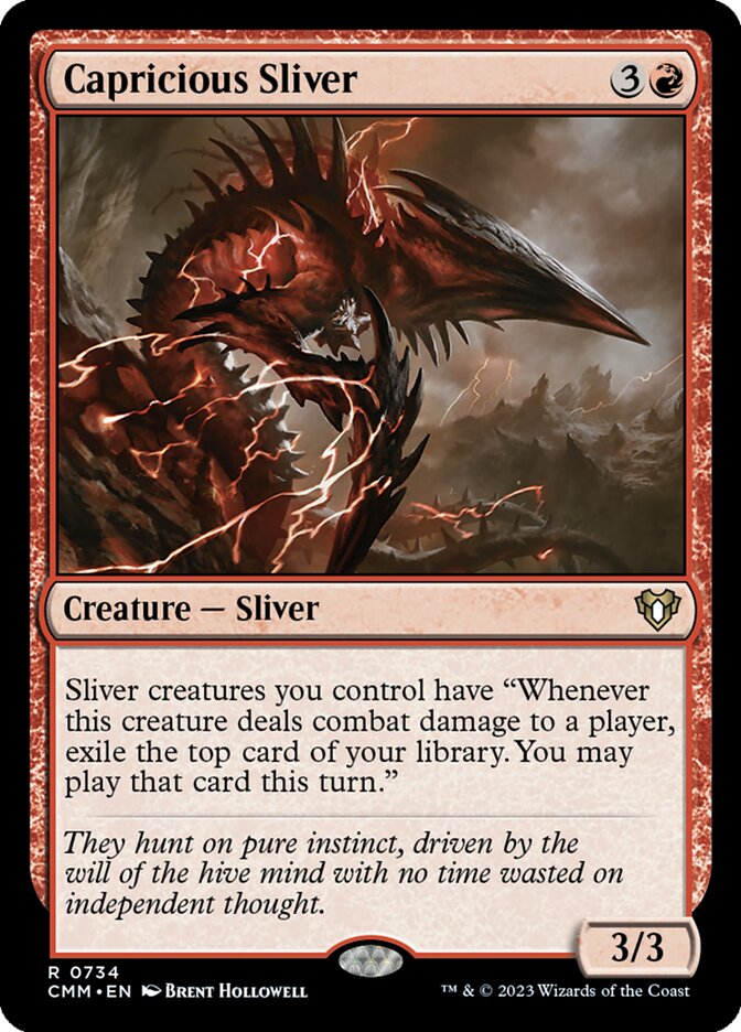Capricious Sliver card front