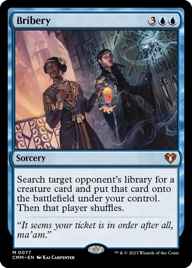 Bribery card front