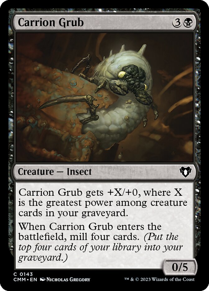 Carrion Grub card front
