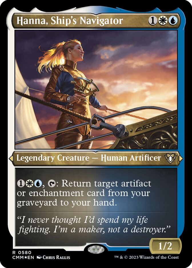 Hanna, Ship's Navigator card front