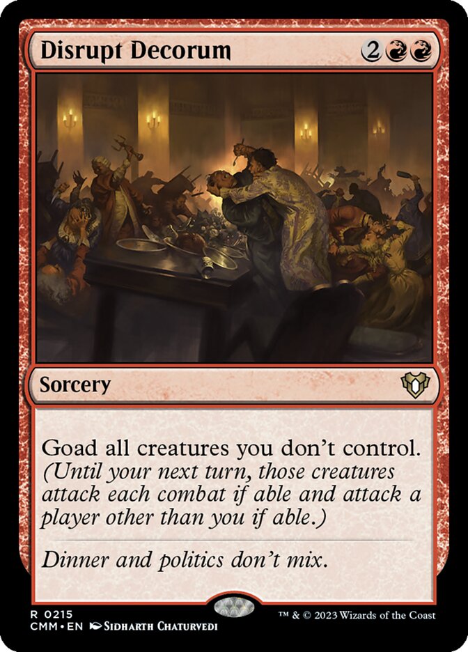Disrupt Decorum card front