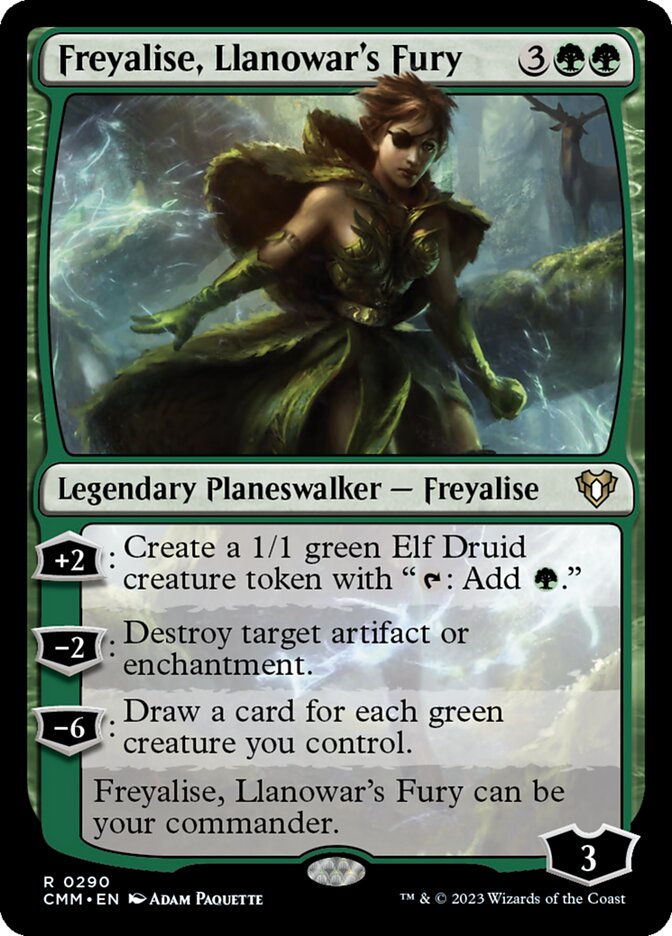 Freyalise, Llanowar's Fury card front