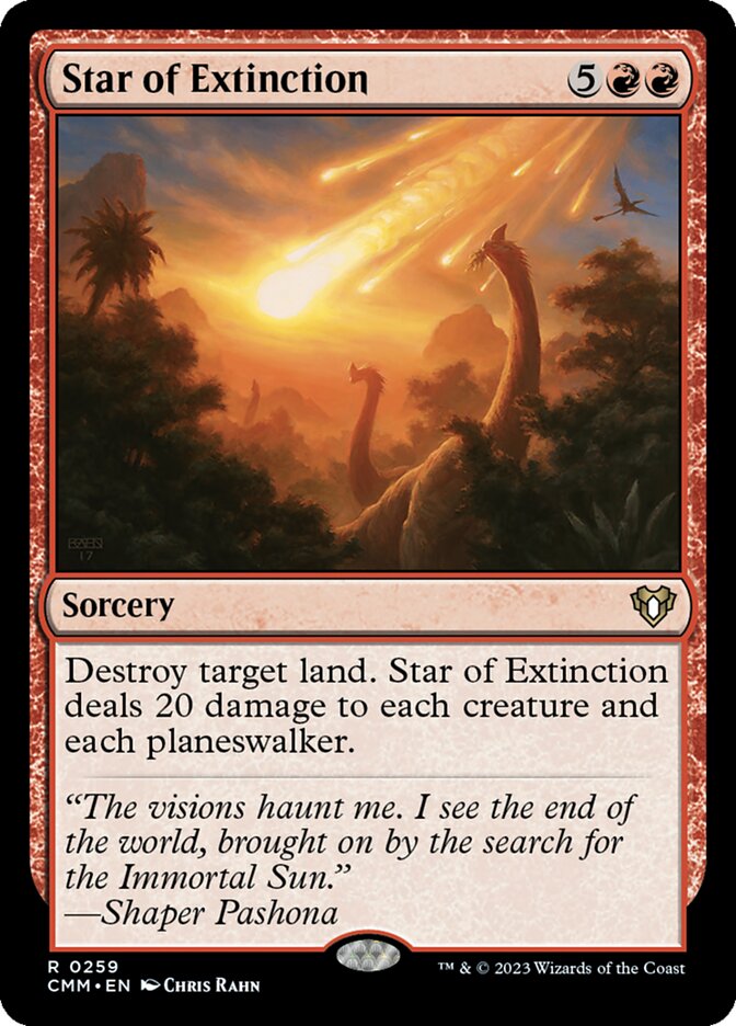 Star of Extinction card front