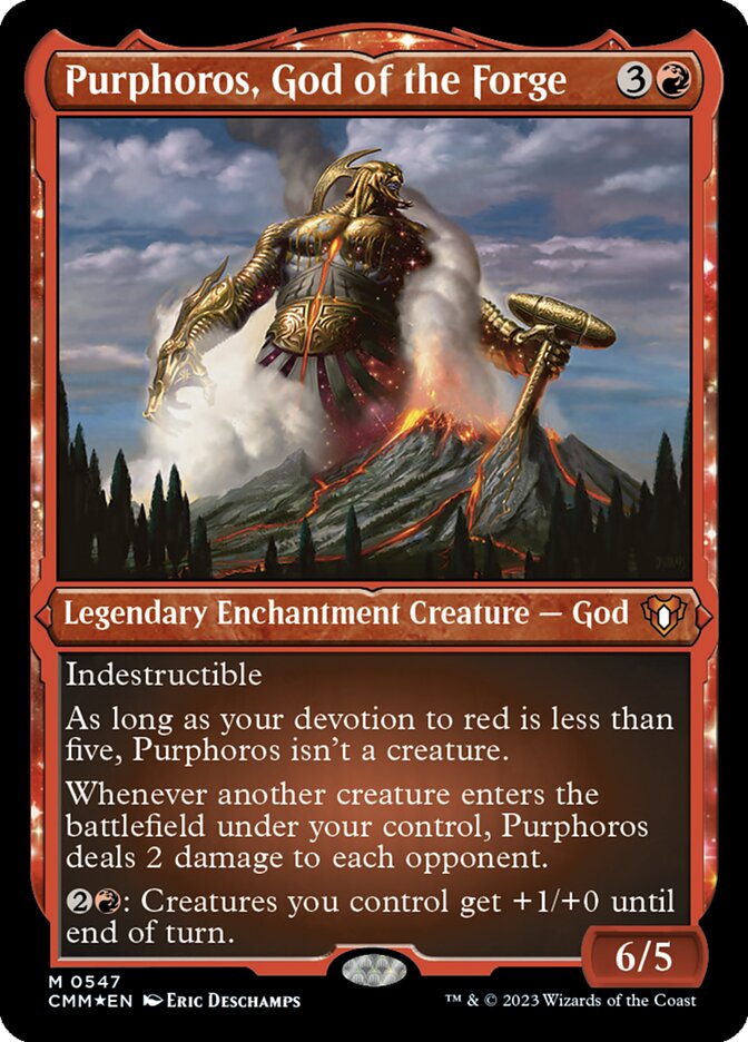 Purphoros, God of the Forge card front