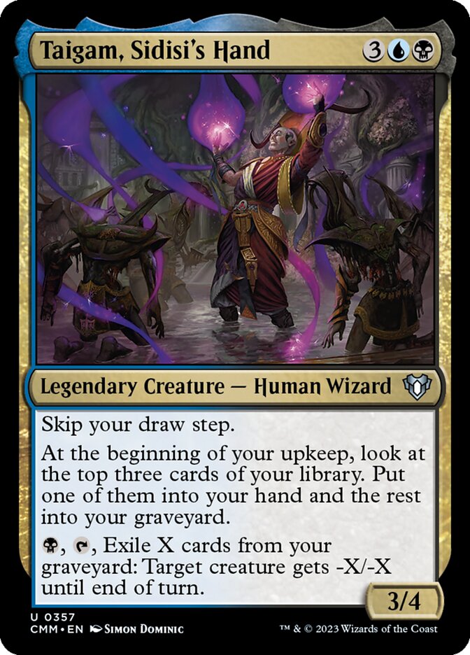 Taigam, Sidisi's Hand card front