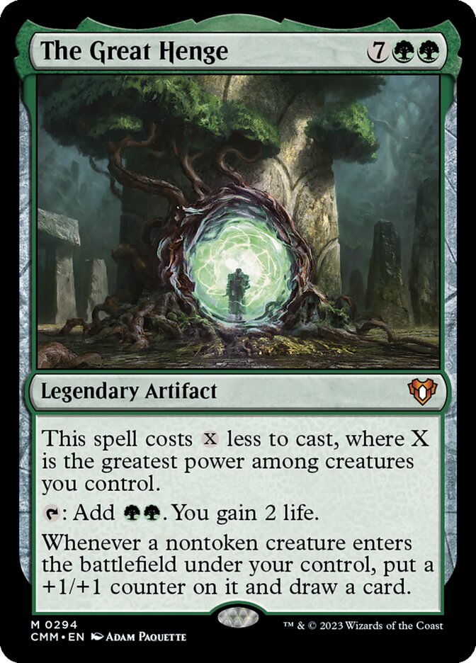 The Great Henge card front