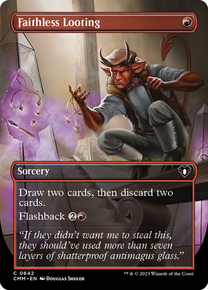 Faithless Looting card front