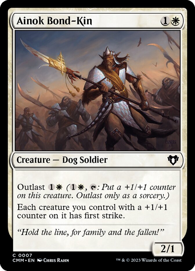 Ainok Bond-Kin card front