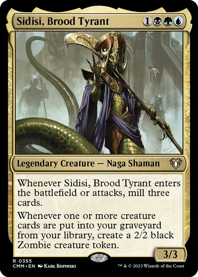 Sidisi, Brood Tyrant card front