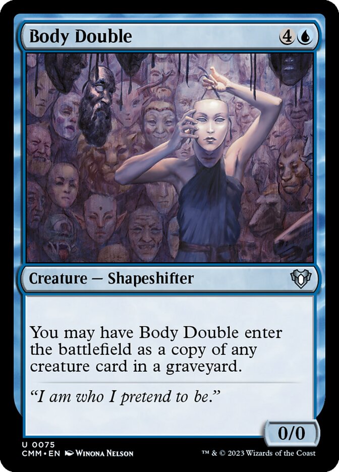 Body Double card front