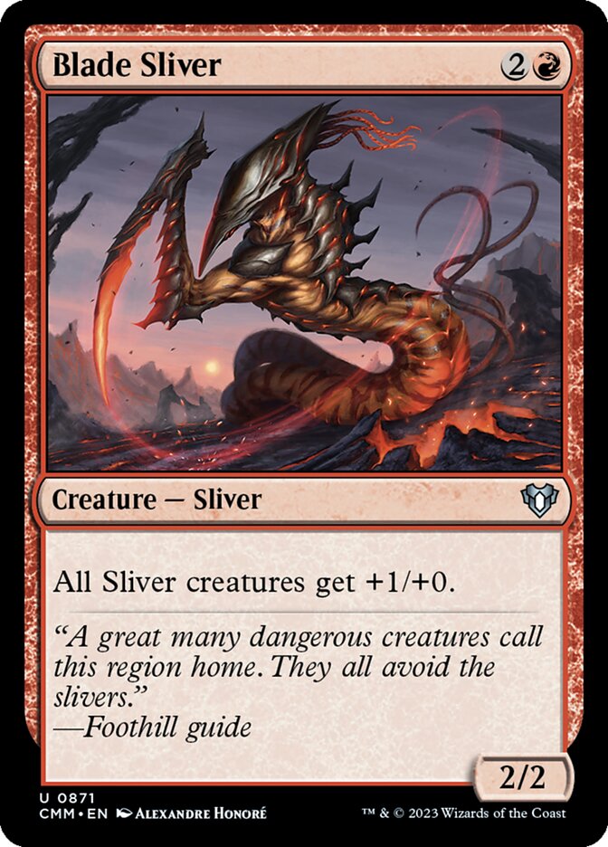 Blade Sliver card front